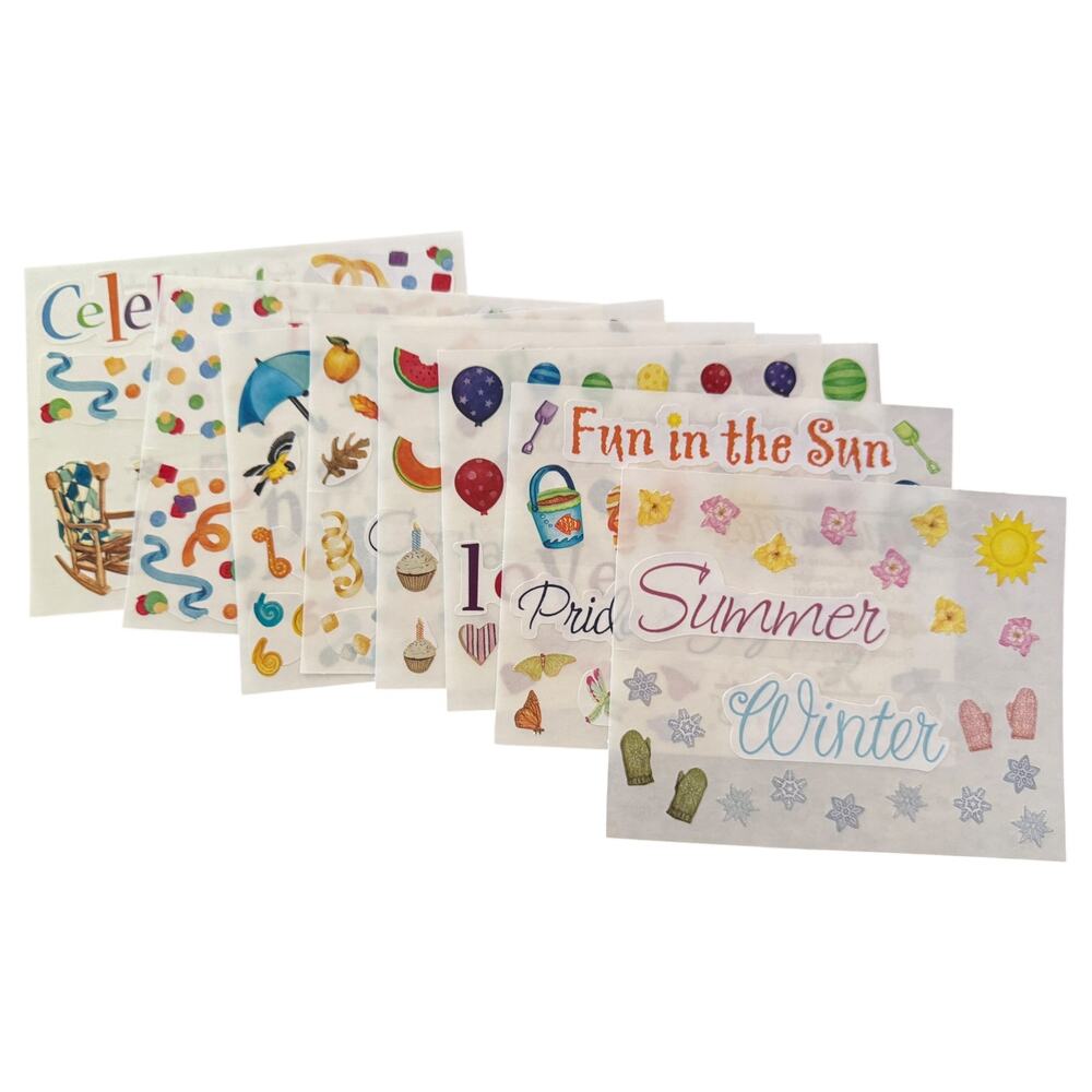 Creative Memories Vintage 2003 Seasons & Celebrations Stickers Collection